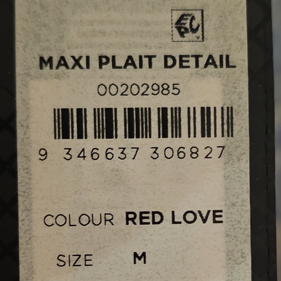 City Chic ❤️ Stunning Red Plait Detail Maxi Dress – Size 18 ❤️ NWT - Picture 2 of 4